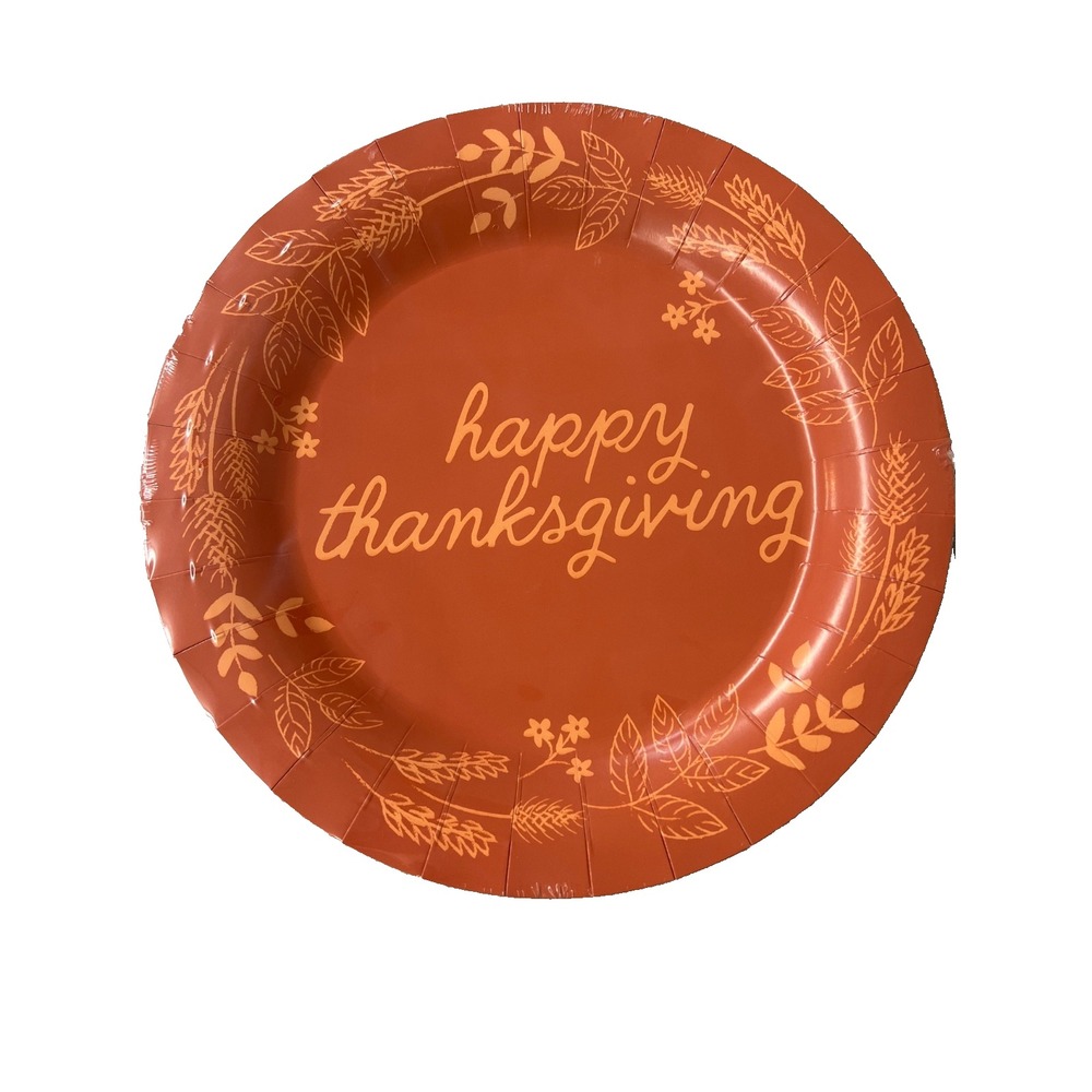 thanksgiving plates 12 packs of 10 count